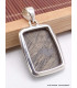 Bijou Pendentif en Pyrite plume rectangulaire Bijoux en Pyrite Plume CWA125