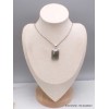 Bijou Pendentif en Pyrite plume rectangulaire Bijoux en Pyrite Plume CWA125
