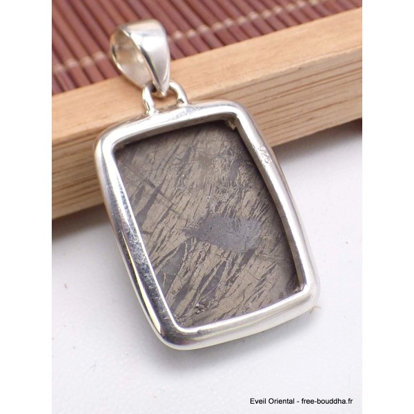 Pendentif rectangle en Pyrite plume Bijoux en Pyrite Plume CWA125.3