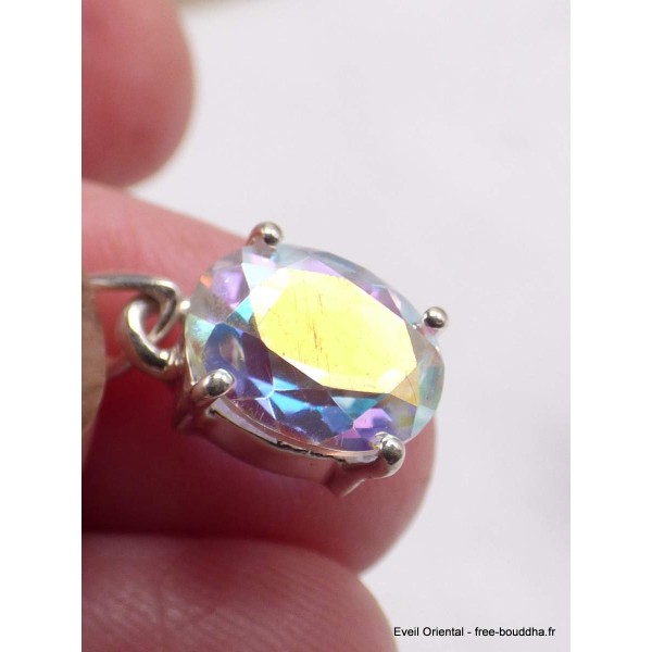 Pendentif Topaze Mercury ovale Bijoux en Topaze Mercury AW59-b