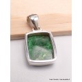Petit Pendentif en Jade Maw Sit rectangulaire Pendentifs pierres naturelles AW58.5
