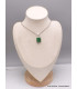 Petit Pendentif en Jade Maw Sit rectangulaire Pendentifs pierres naturelles AW58.5