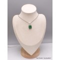 Petit Pendentif en Jade Maw Sit rectangulaire Pendentifs pierres naturelles AW58.5