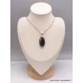 Bijou Pendentif en Malachite Noire Psilomélane - Pendentifs pierres naturelles
