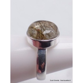 Bague Quartz rutile vert taille 58 Taille 58 CWA127