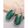 Boucles d'oreilles Malachite forme libre Boucles d'oreilles en pierres AW78.2