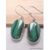 Boucles d'oreilles Malachite forme libre Boucles d'oreilles en pierres AW78.2