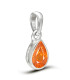 Pendentif Grenat Mandarin serti clos Pendentifs pierres naturelles CWA131