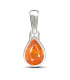 Pendentif Grenat Mandarin serti clos Pendentifs pierres naturelles CWA131