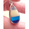 Boucles d'oreilles goutte Surfite Snowboard bleu jaune Bijoux en Surfite Snowboard YM43.3