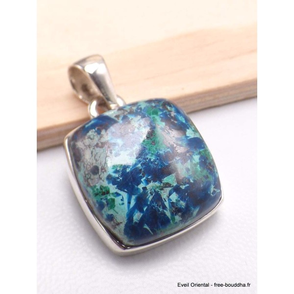 Pendentif carré en Shattuckite Pendentifs pierres naturelles CWA128