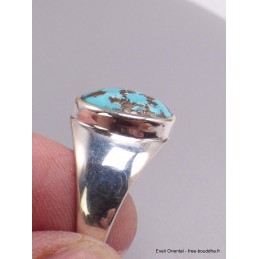 Bague pour homme en Turquoise avec pyrite taille 70/71 Bagues pierres naturelles AW118.10