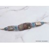 Bracelet tibétain traditionnel métal résine Bracelets tibétains bouddhistes BTT4