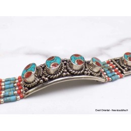 Bracelet tibétain traditionnel 4 pierres Bracelets tibétains bouddhistes BTT5