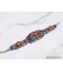 Bracelet tibétain traditionnel imitation corail lapis Bracelets tibétains bouddhistes BTT6