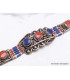 Bracelet tibétain traditionnel imitation corail lapis Bracelets tibétains bouddhistes BTT6