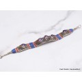 Bracelet tibétain traditionnel couleur lapis lazuli Bracelets tibétains bouddhistes BTT7