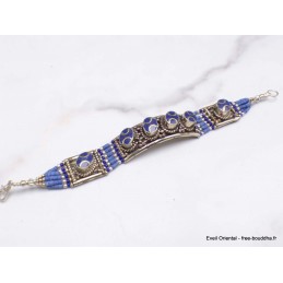 Bracelet tibétain couleur lapis lazuli Bracelets tibétains bouddhistes BTT8