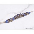 Bracelet tibétain couleur lapis lazuli-o Bracelets tibétains bouddhistes BTT8
