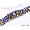 Bracelet tibétain couleur lapis lazuli-o Bracelets tibétains bouddhistes BTT8