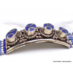 Bracelet tibétain couleur lapis lazuli Bracelets tibétains bouddhistes BTT8