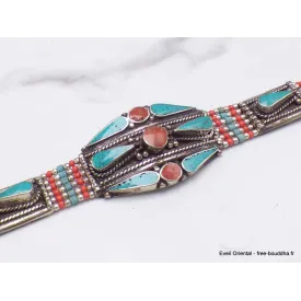 Bracelet népalais avec pierres fantaisie - Bracelets tibétains bouddhistes