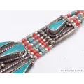 Bracelet népalais avec pierres fantaisie - Bracelets tibétains bouddhistes