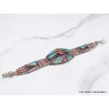 Bracelet népalais avec pierres fantaisie - Bracelets tibétains bouddhistes