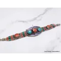 Bijou tibétain bracelet pierres fantaisie - Bracelets tibétains bouddhistes
