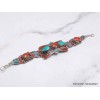 Bijou tibétain bracelet avec pierres fantaisie Bracelets tibétains bouddhistes BTT12