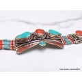 Bijou tibétain bracelet avec pierres fantaisie Bracelets tibétains bouddhistes BTT12