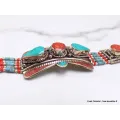 Bijou tibétain bracelet avec pierres fantaisie - Bracelets tibétains bouddhistes