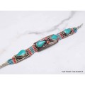 Bijou népalais bracelet métal résine Bracelets tibétains bouddhistes BTT14-a