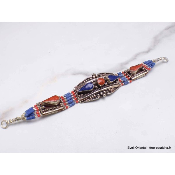 Authentique bracelet tibétain imitation pierres Bracelets tibétains bouddhistes BTT16