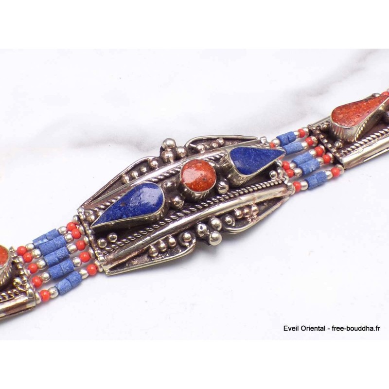 Authentique bracelet tibétain imitation pierres Bracelets tibétains bouddhistes BTT16