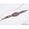 Bracelet traditionnel népalais turquoise corail Bracelets tibétains bouddhistes BTT3