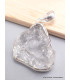 Quartz Lémurien pendentif asymétrique serti clos Pendentifs pierres naturelles CWA57.8