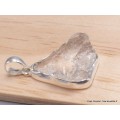 Quartz Lémurien pendentif asymétrique serti clos Pendentifs pierres naturelles CWA57.8