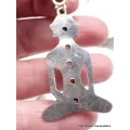 Pendentif en pierres naturelles Bouddha argent 7 chakras (défaut) - Pendentifs pierres naturelles