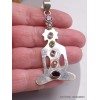 Pendentif Bouddha en argent 7 chakras (défaut) Pendentifs tibétains bouddhistes CWA129