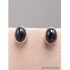Clous d'oreilles Black Star Diopside ronde ou ovale Boucles d'oreilles en pierres AW99