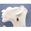 Boucles d'oreilles Astrophyllite brute forme marquise Bijoux en Astrophyllite AW87.2