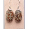 Boucles d'oreilles pendantes Jaspe Astéroïde Bijoux en Jaspe AW97