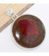 Gros Pendentif rond en Agate Seam Bijoux en Agate Seam du Maroc CWA86.5