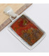 Pendentif rectangulaire en Agate Seam Bijoux en Agate Seam du Maroc CWA86.6