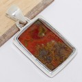 Pendentif rectangulaire en Agate Seam Bijoux en Agate Seam du Maroc CWA86.6