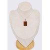 Pendentif rectangulaire en Agate Seam Bijoux en Agate Seam du Maroc CWA86.6