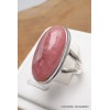 Bague en Rhodochrosite ovale 2 anneaux taille 54/55 Bagues pierres naturelles AW106.4