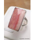 Bague en Rhodochrosite gel rectangulaire taille 52 Bagues pierres naturelles AW106.5