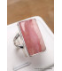 Bague en Rhodochrosite gel rectangulaire taille 52 Bagues pierres naturelles AW106.5